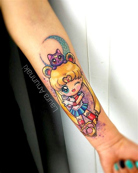 tatuaje sailor moon|15 Tatuajes de ‘Sailor Moon’ para tener el poder lunar